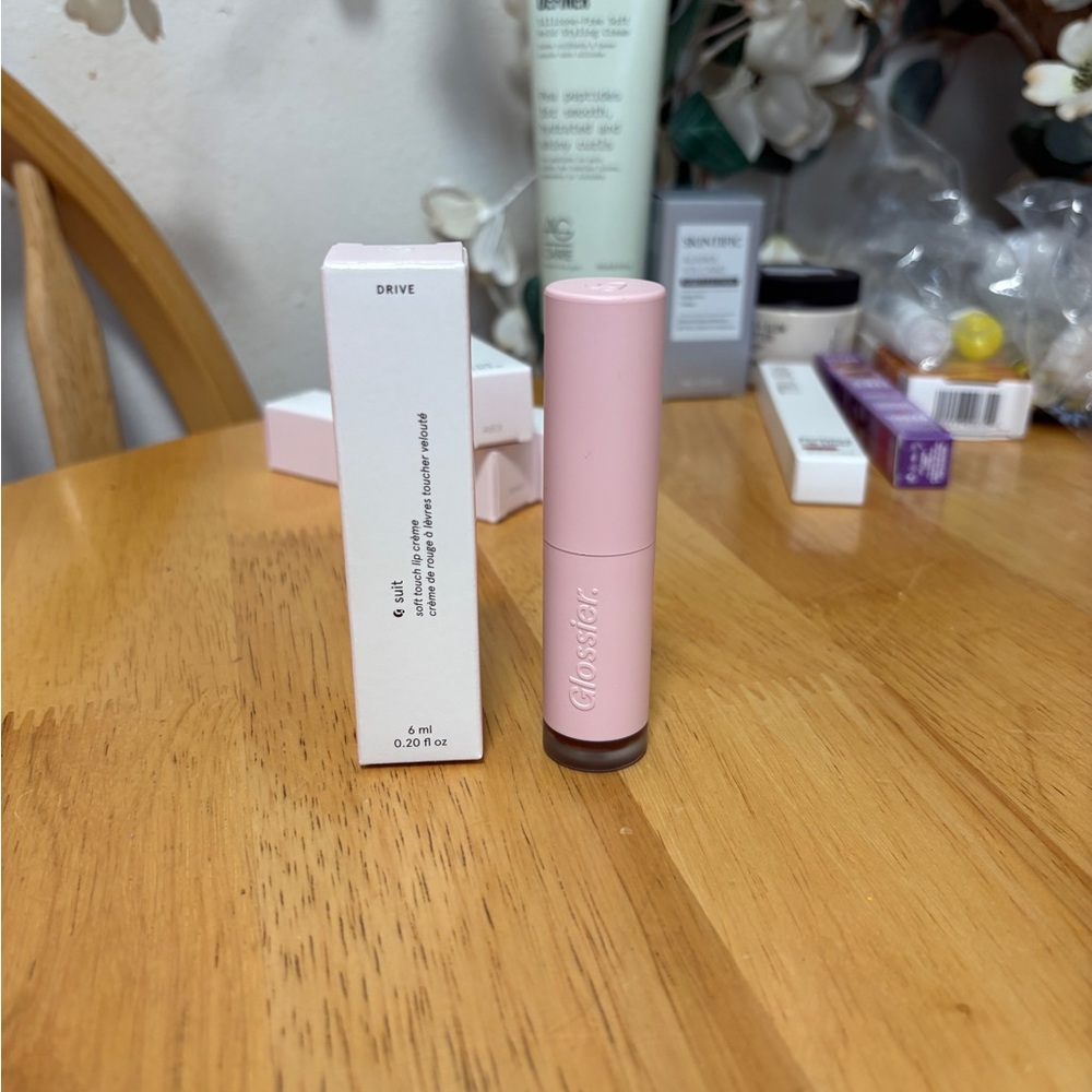 Glossier ~ Suit ~soft touch lip Creme in DRIVE, 0.20oz, BNIB, AUTHENTIC, MSRP$24